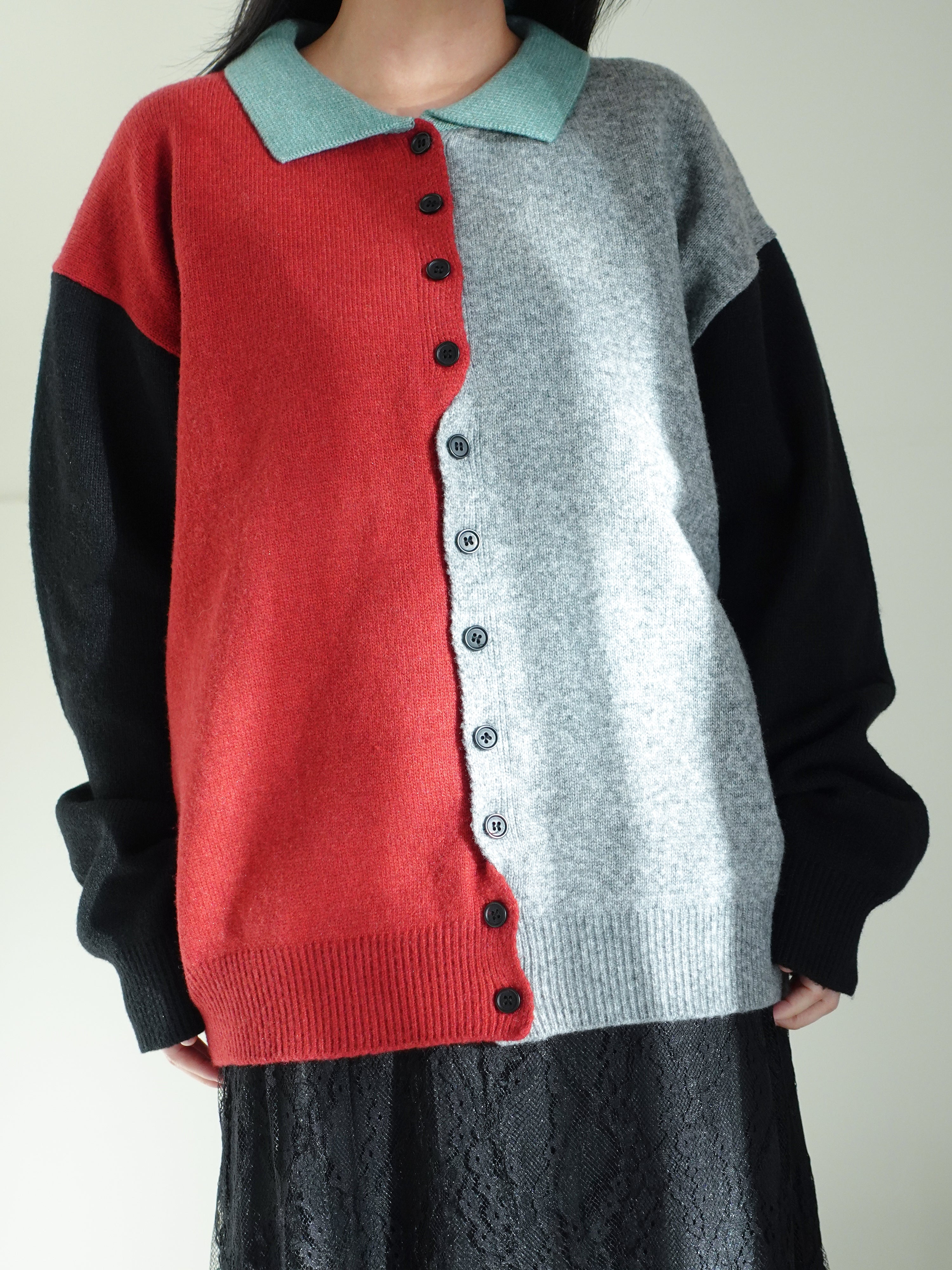 Unisex Knit Cardigan 02