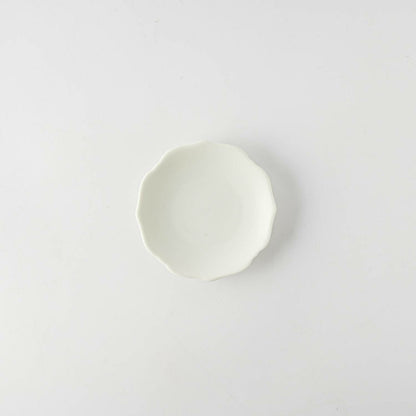 meimei-ware 10 小皿 稜花（青白）