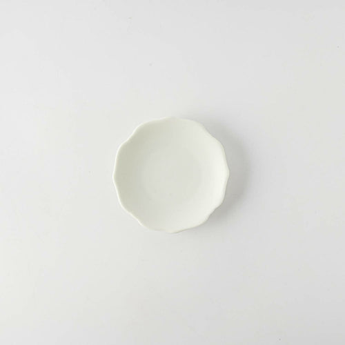 meimei-ware 10 小皿 稜花（青白）