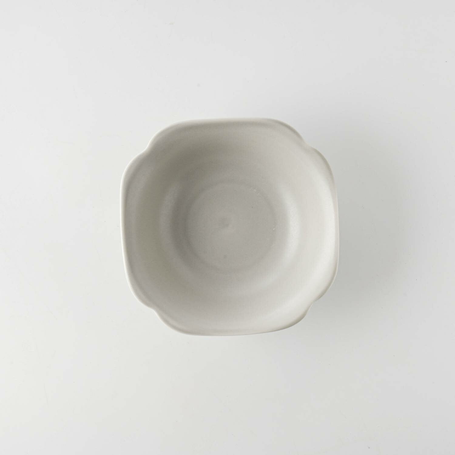 meimei-ware 14.5 取鉢 隅入（薄灰）
