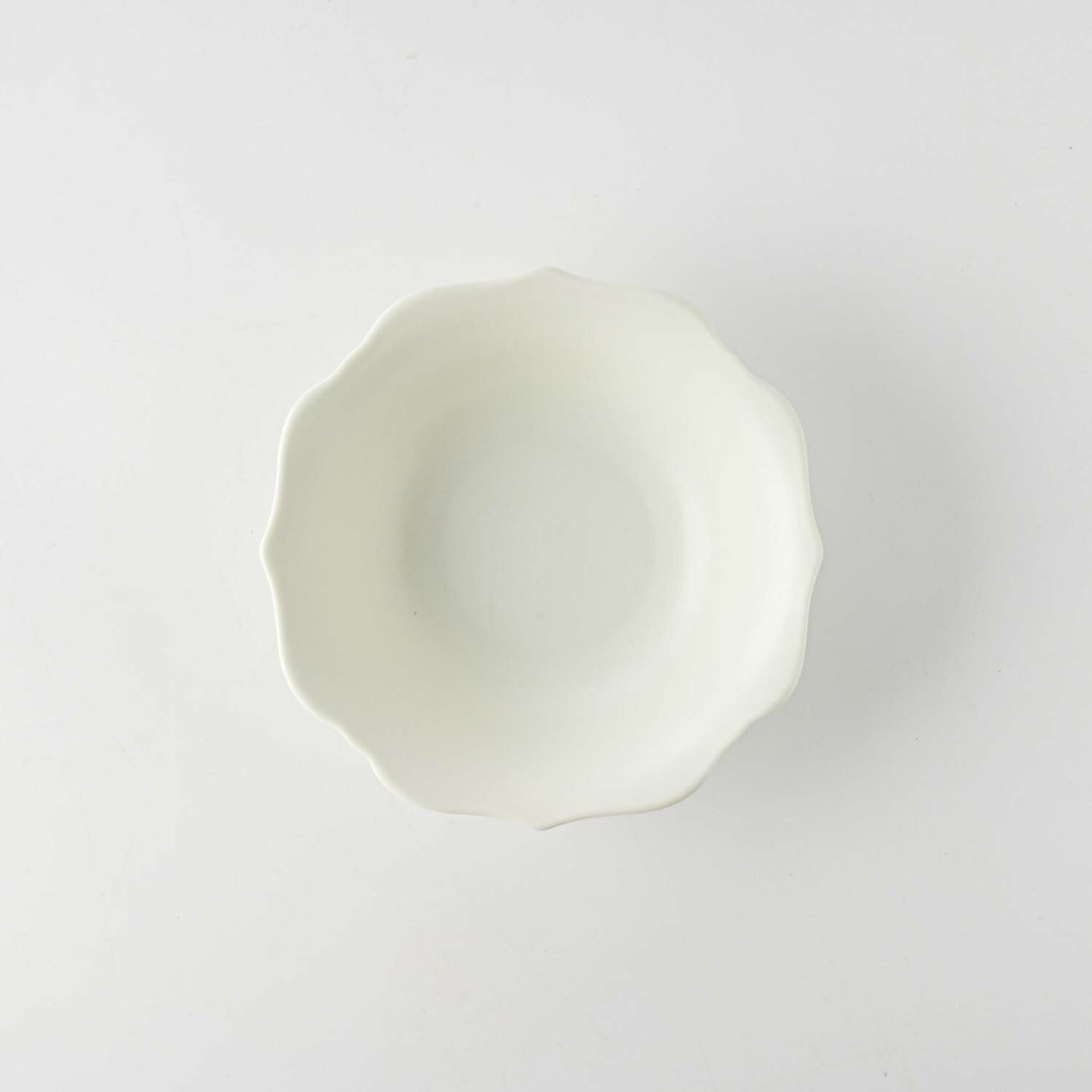 meimei-ware 14.5 取鉢 稜花（青白）