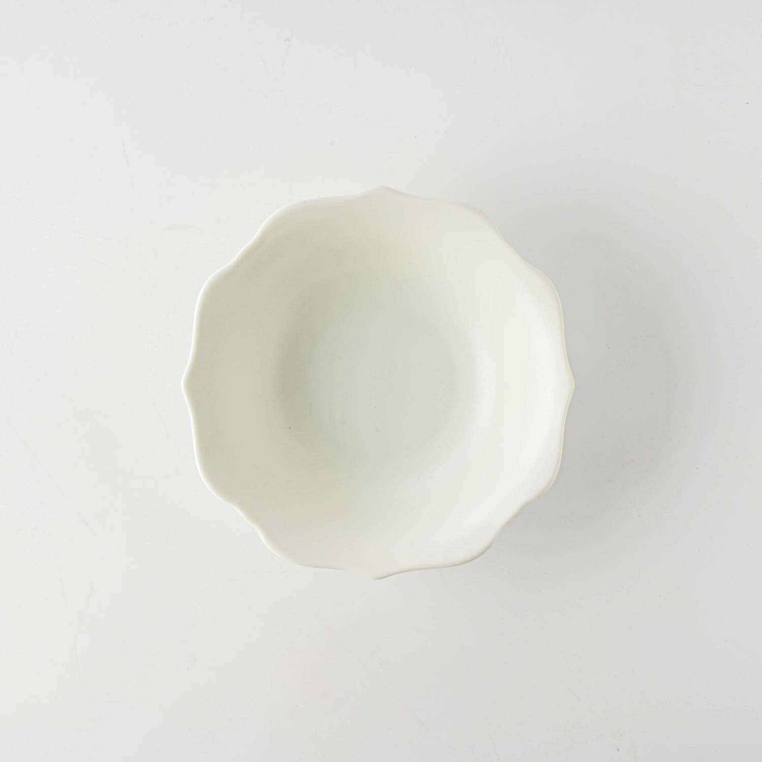 meimei-ware 14.5 取鉢 稜花（青白）