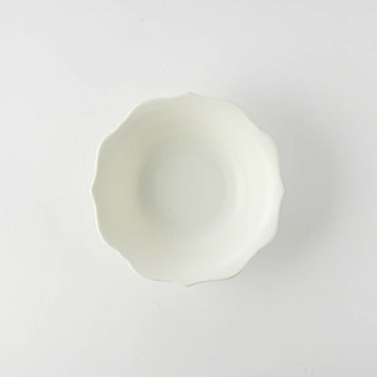 meimei-ware 14.5 取鉢 稜花（青白）