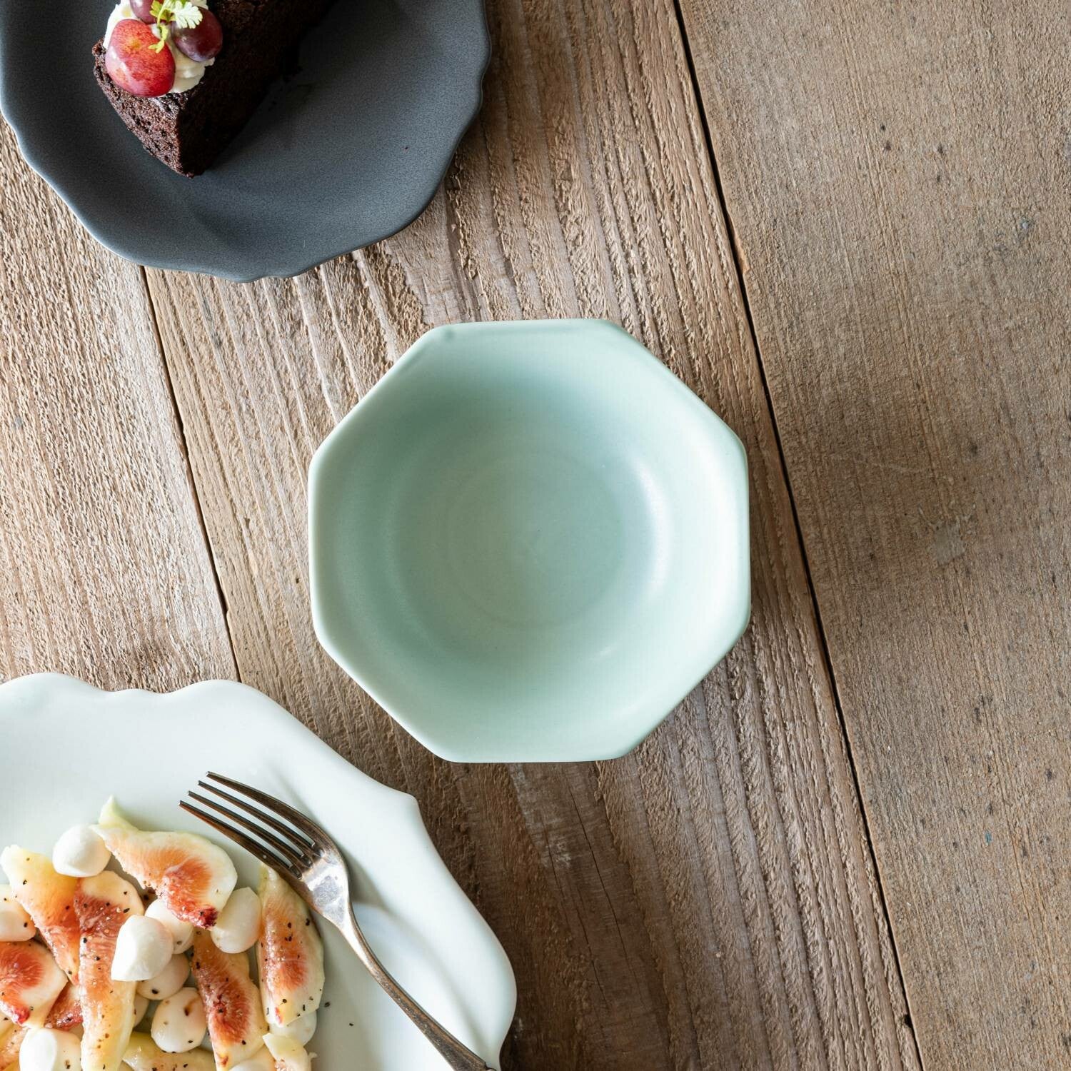 meimei-ware 14.5 取鉢 八角（青磁）