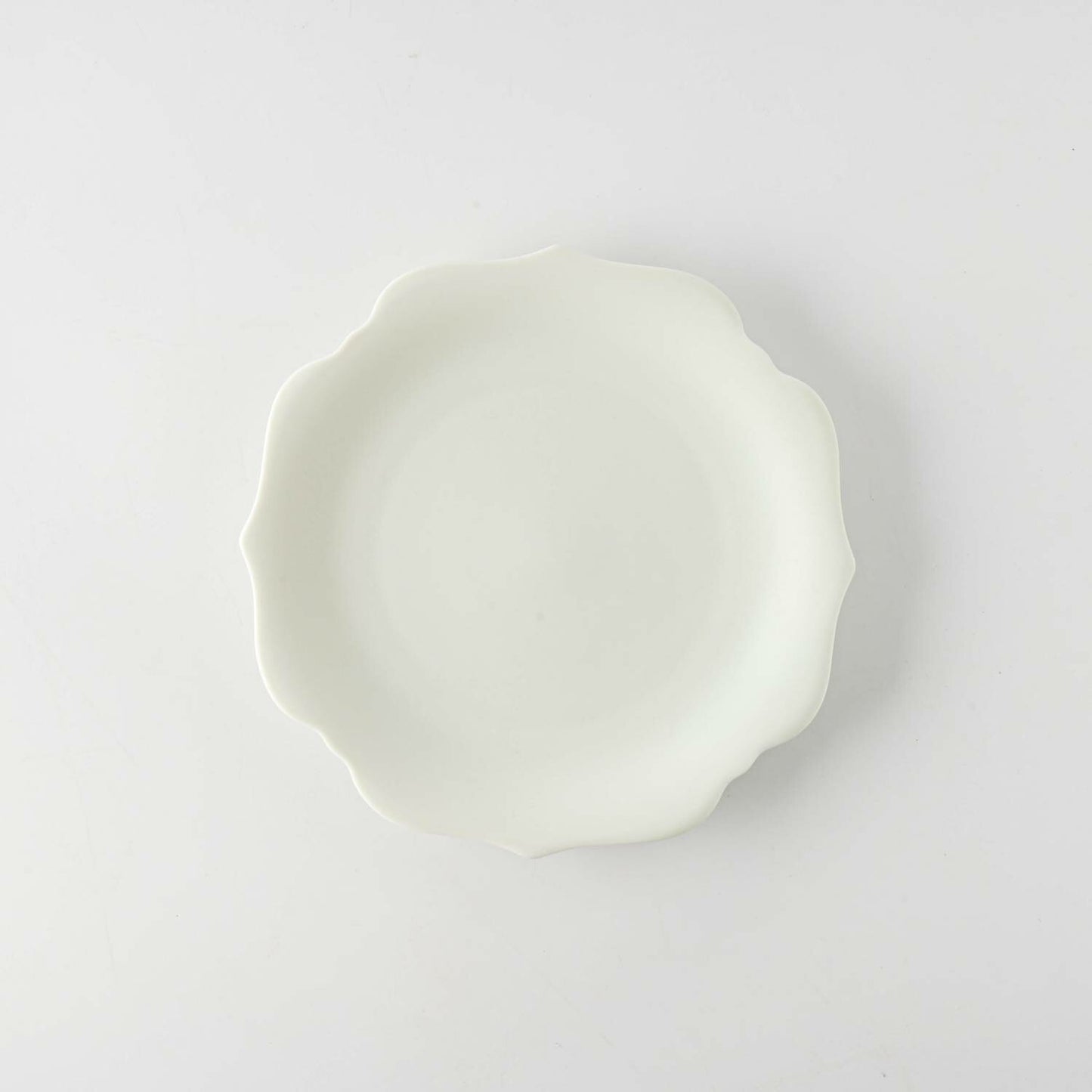 meimei-ware 16.5 取皿 稜花（青白）