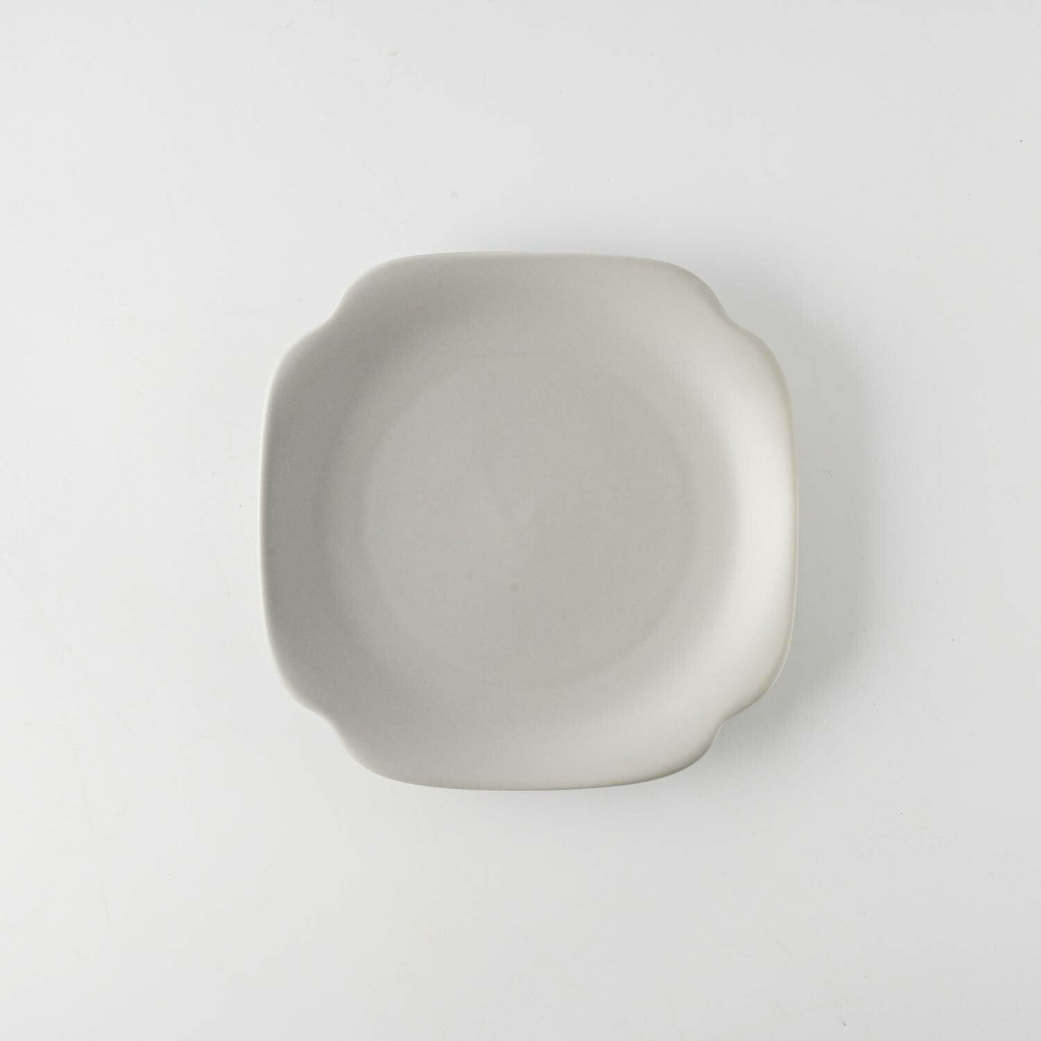 meimei-ware 16.5 取皿 隅入（薄灰）