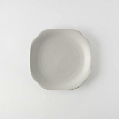 meimei-ware 16.5 取皿 隅入（薄灰）