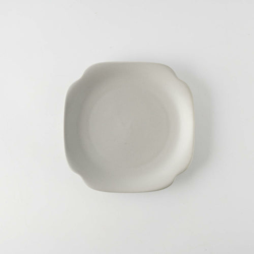 meimei-ware 16.5 取皿 隅入（薄灰）
