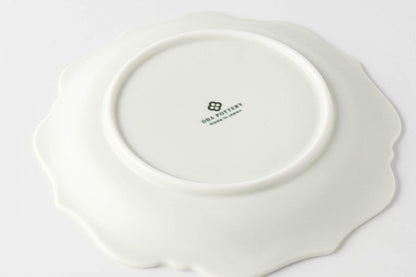 meimei-ware 16.5 取皿 稜花（青白）