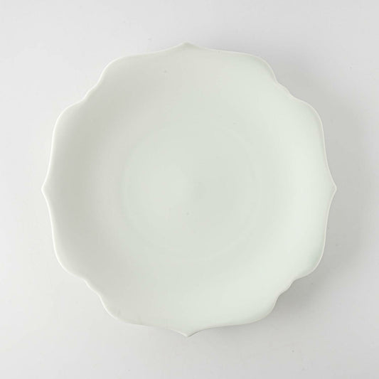 meimei-ware 25.5 盛皿 稜花（青白）