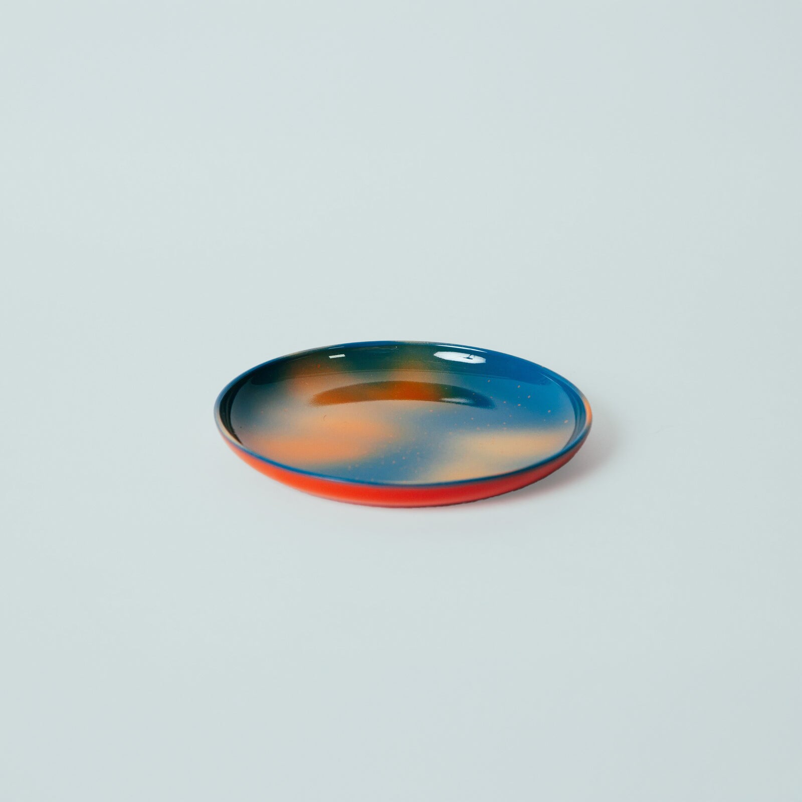 山中漆器 5.0丸皿 02 晚夏