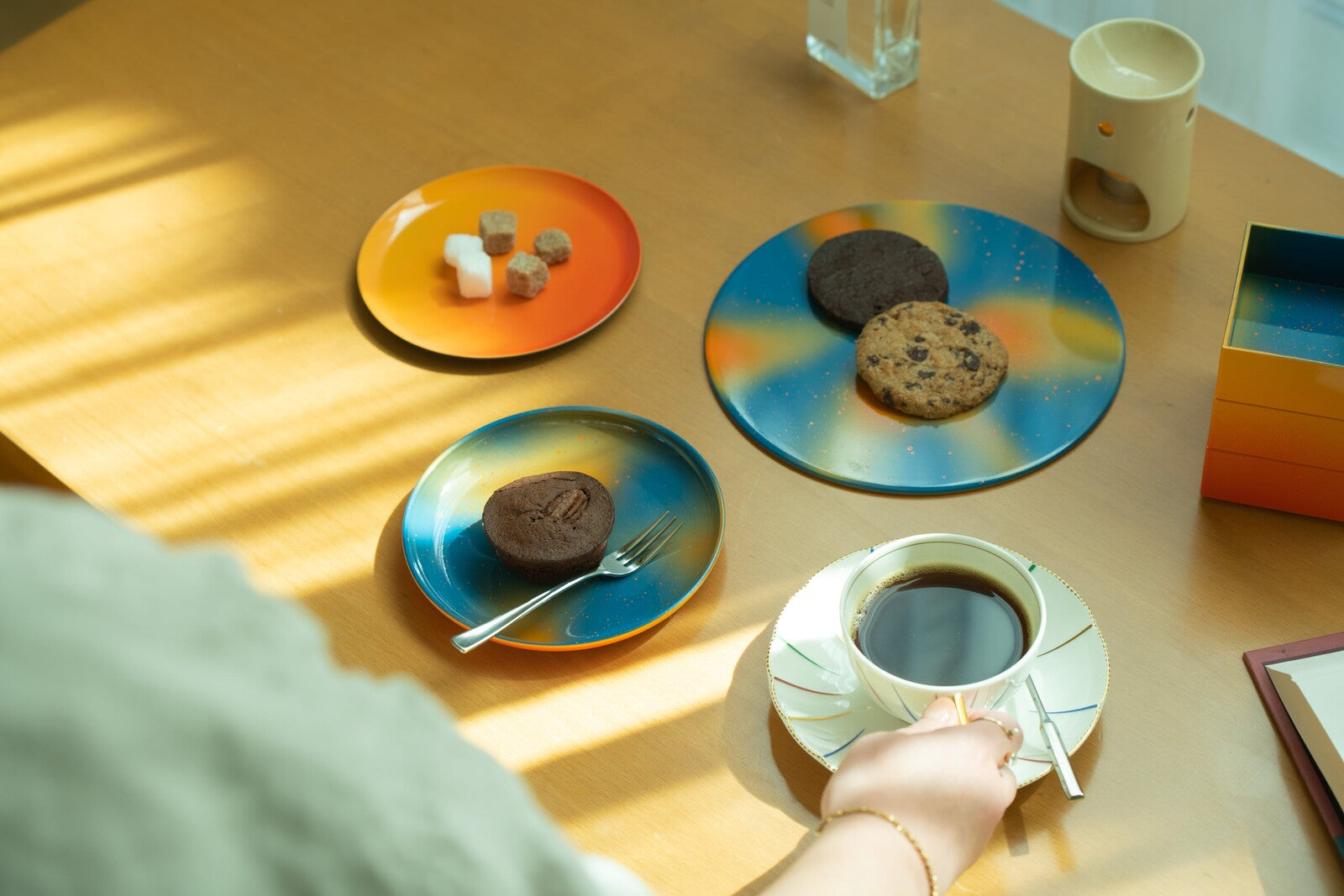 山中漆器 雙面平盤 02 晚夏