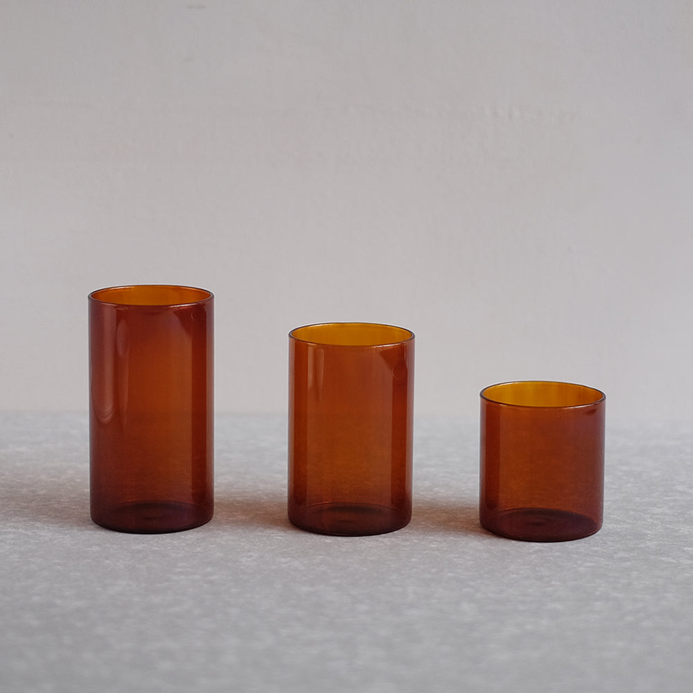 VISION GLASS AMBER 琥珀色耐熱玻璃杯 S