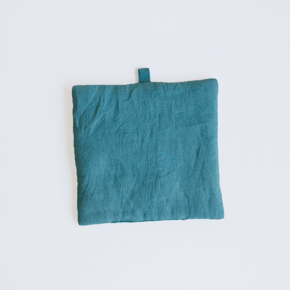 Liner Potholder 亞麻鍋墊 藍綠