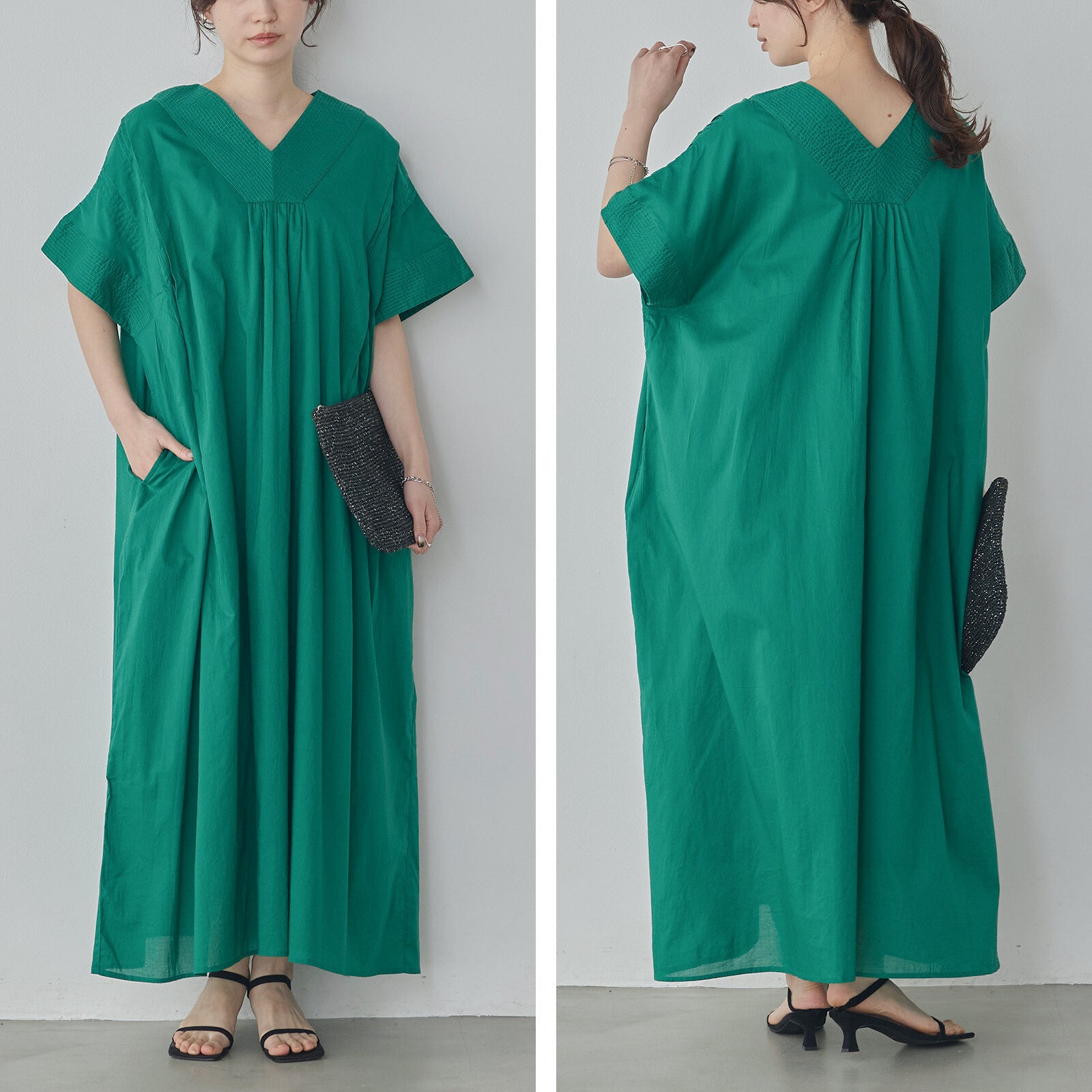 巴里紗洋裝 green