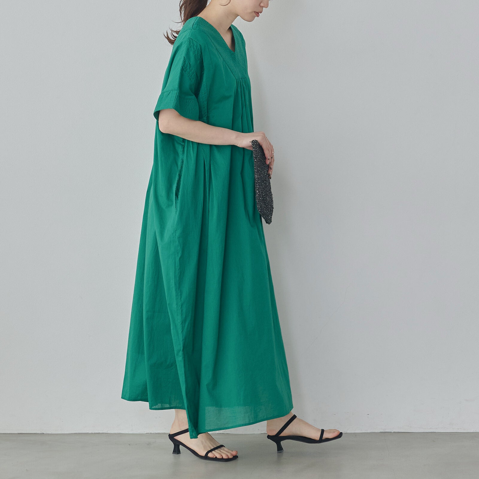 巴里紗洋裝 green