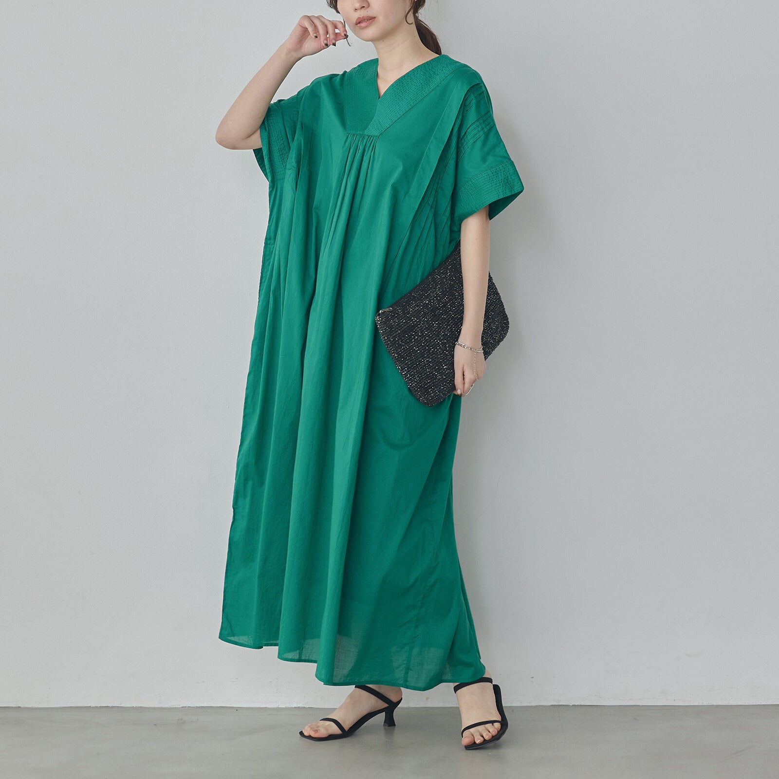 巴里紗洋裝 green
