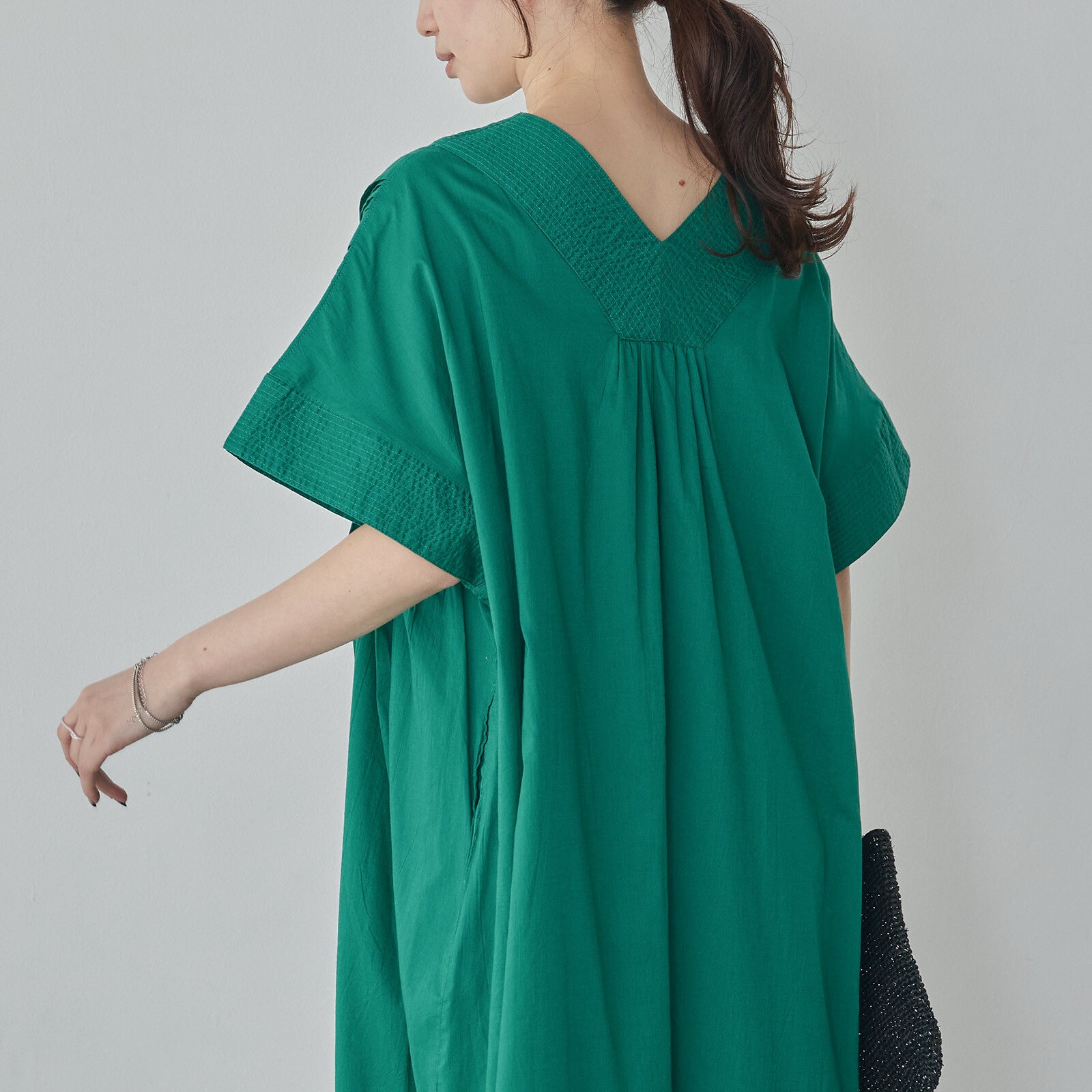 巴里紗洋裝 green